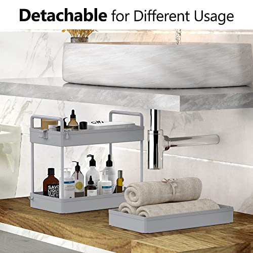 SOLEJAZZ-Rolling-Storage-Cart-3-Tier-Utility-Cart-Mobile-Slide-Out-Organizer-Bathroom-Standing-Rack-Shelving-Unit-Organizer-for-Kitchen-Bathroom-Laundry-Room-Gray SOLEJAZZ Rolling Storage Cart 3 Tier Utility Cart Mobile Slide Out Organizer Bathroom Standing Rack Shelving Unit Organizer for Kitchen Bathroom Laundry Room Gray