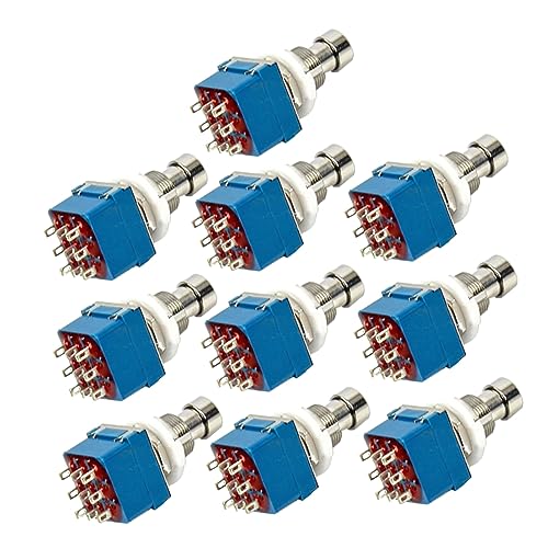 Abaodam 10pcs Guitar Effects Pedal Metal Electric Guitar Foot Pedal Guitar Pedal Board Guitar Effects Pedals Foot Effects Pedal Foot Blue