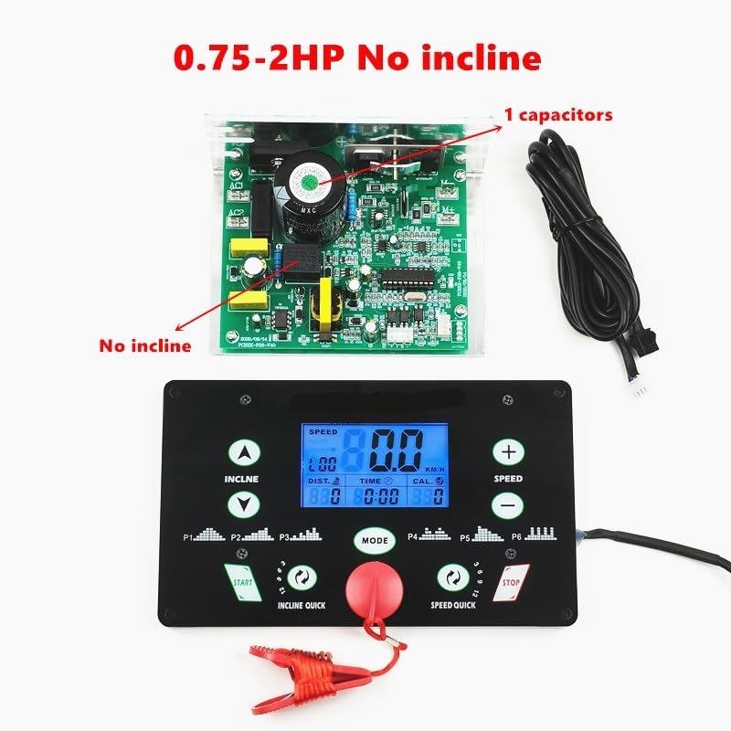 Carte de Circuit imprimé Universelle for Tapis de Course 1HP-4HP, écran de Console for Tapis de Course MC2100ELS-18W(No Incline 0.75-2HP)