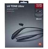 LG Tone Ultra HBS-835 Bluetooth Stereo Headset - Wireless with JBL Signature Sound (Black)