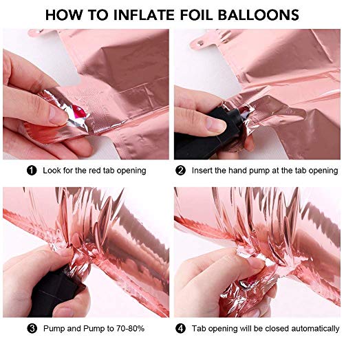 Image of Party Propz Rose Gold Happy Birthday Banner (Foil) Pack of 2, Huge Happy Birthday Banner With Led Lights, Alphabet Balloons for Decoration, Birthday Decoration Combo Fairy Lights, Foil Balloons