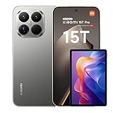 Xiaomi 15T Pro, Smartphone 12+1024GB, 6.83" 144Hz Eye-care Display, MediaTek Dimensity 9400+, 50MP Leica 5x Pro Telephoto, 5500mAh, Titanium, Charger Not Included,2-years warranty+Redmi Pad 2