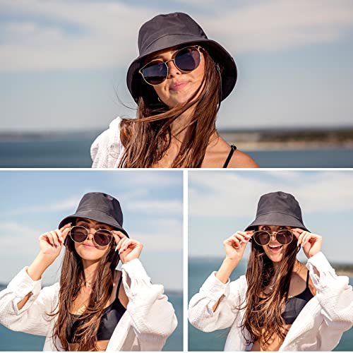 Womens Waterproof Bucket Sun Hat Upf 50+ Outdoor Beach Boonie Floppy Rain Hat For Men Fishing Hiking Safari Cap With Strings #TOP5