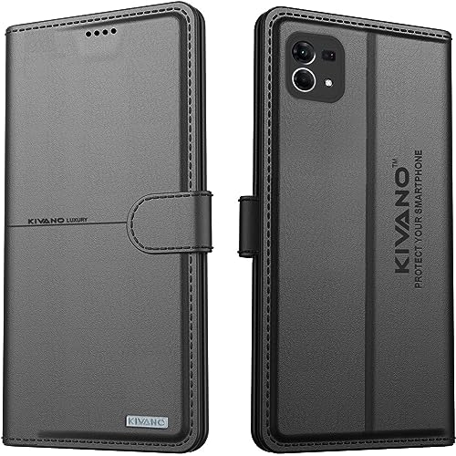 Image of KIVANO Compatible with Oppo F21 Pro 4G / Oppo F21S Pro 5G Flip Cover | Leather Finish | Inside Pockets & Inbuilt Stand | Shockproof Wallet Style Magnetic Closure Back Cover Case