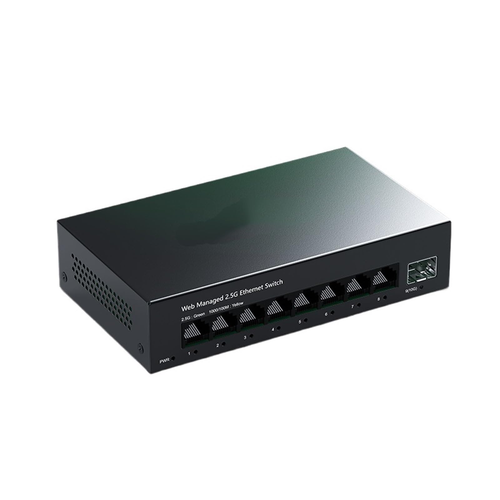 OSHZIKJII 2.5Gb Managed Switch 8 Port 2.5G Network Switch 10G s-f.p+ Slot Uplink Managed Internet Ethernet Splitter(A/.U Adapter)