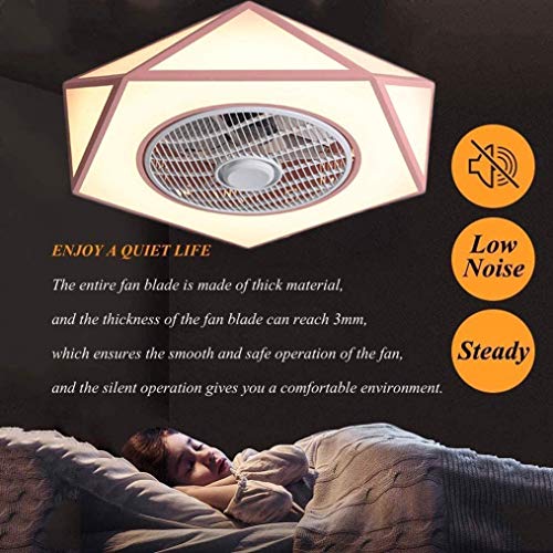 Ventilateur de plafond avec éclairage LED dimmable et vitesse réglable
