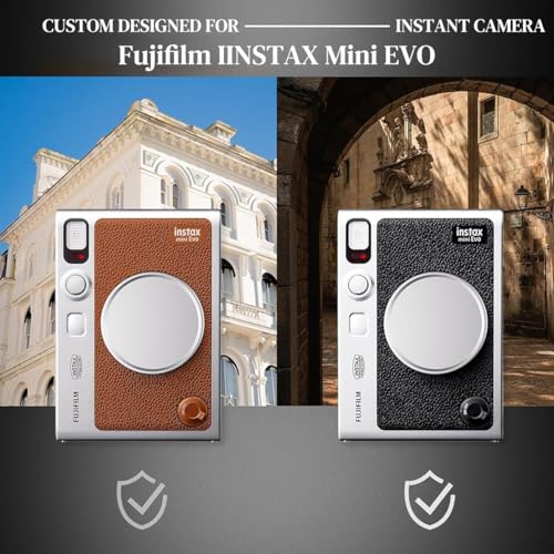Image of ZORBES Lens Cap for Fujifilm Instax Mini Evo Aviation Aluminum Alloy Lens Cap Microfiber Flannel Fabric Liner Protective for Fujifilm Instax Mini Evo