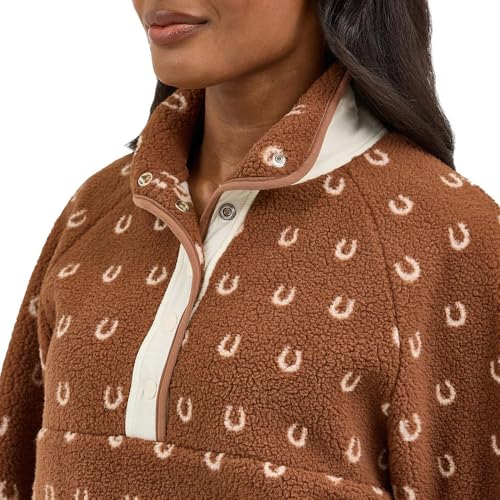 Wrangler Women's Horseshoe Sherpa Pullover2