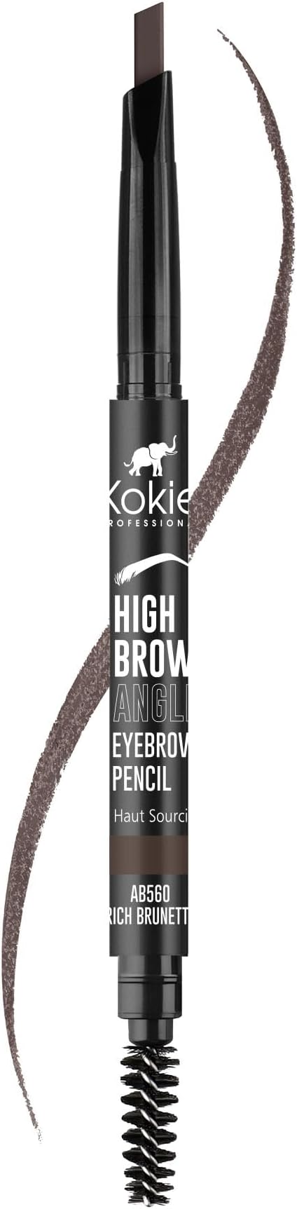 Cosmetics High Brow Angled Eyebrow Pencil, Rich Brunette, 0.012 Ounce