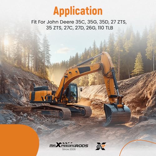 Image of maXpeedingrods Excavator Quick Attach Bucket Ears with Base Plate for John Deere 27 /35 ZTS 26G 27D 35D 35G 35C & 110TLB