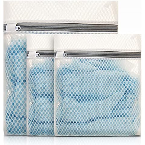Delicates Wash Bags, GoFriend Mesh Laundry Bags Zippered Washing Machine Fine Mesh Bag for Delicates Blouse, Hosiery, T-shirt, Socks, Underwear, Bra, Lingerie Baby Clothes (3 SET) Cover
