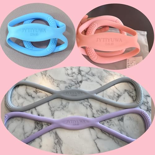 Resistance Bands with Handles,Figure 8 Resistance Band Elastic Fitness Bands Exercise Band for Home Yoga Gym Workout Grey 25LB - image 2