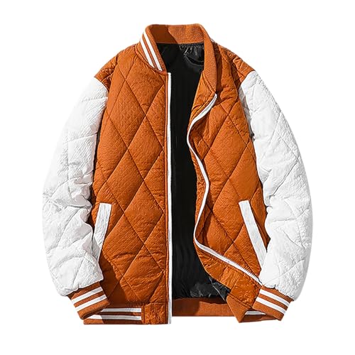 Chaqueta de plumón hombre manga larga acolchada fina abrigo cálido senderismo premium