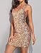 PrettyGuide Women Sexy Deep V Neck Sequin Glitter Bodycon Stretchy Mini Party Dress Gold M
