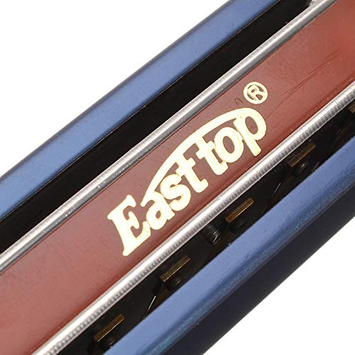 VIDOO 10 Loch Blues Harmonika Ton C Blaue Farbe Für Anfänger-A