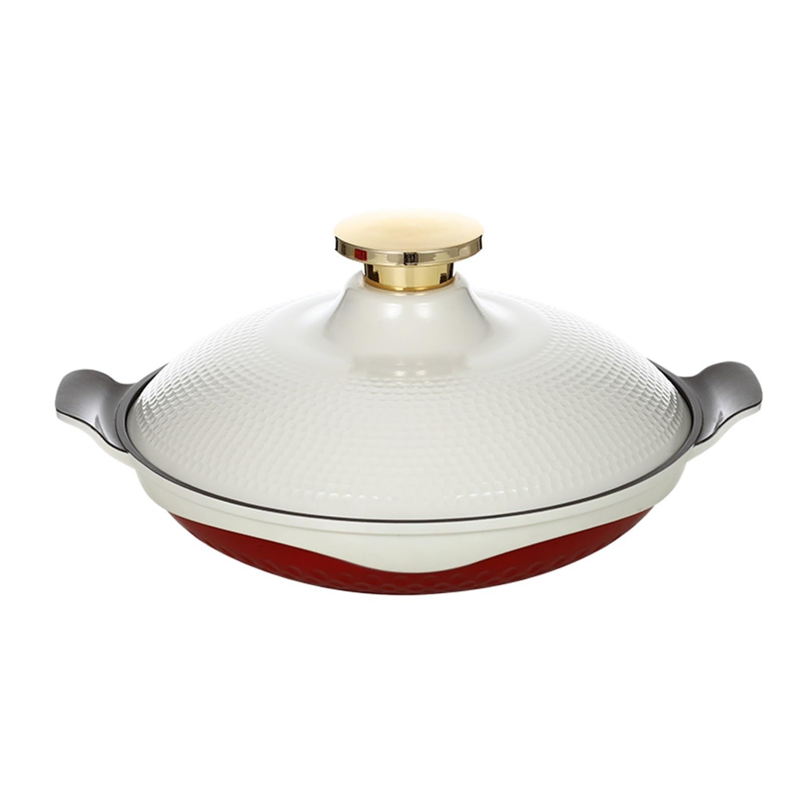 Tajine Casserole à tajine multifonction anti-adhésive pour ragoûts et cuisson lente en alliage d'aluminium avec double poignée, idéal pour la cuisson à induction