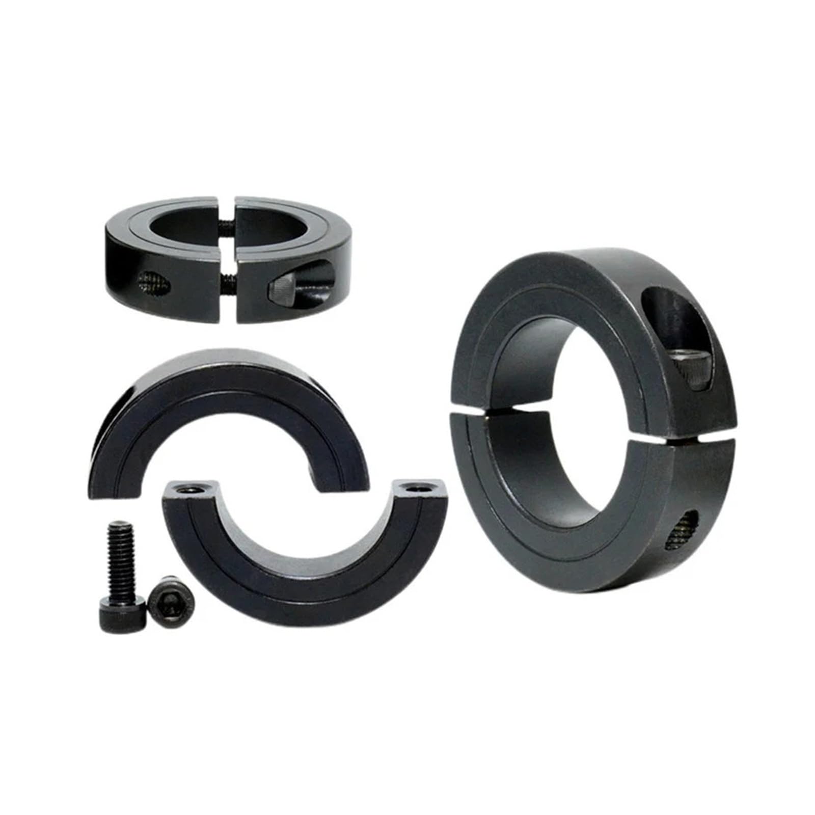 Collari for albero a doppia divisione Stile con vite di fissaggio in ossido Diametro interno dei collari for albero a vite di fissaggio a doppia divisione