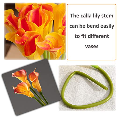 Wetop 30Pcs Calla Lily Artificial Flowers thumb #2