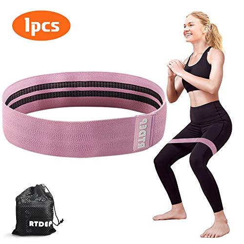 Resistance Bands RTDEP Exercise Bands Hip Band Booty Bands for Women&Men Fabric Bands for Working Out Set of 3 Booty Band for Legs,Glutes, Abs, Butt&Arms Non-Slip&Rolling