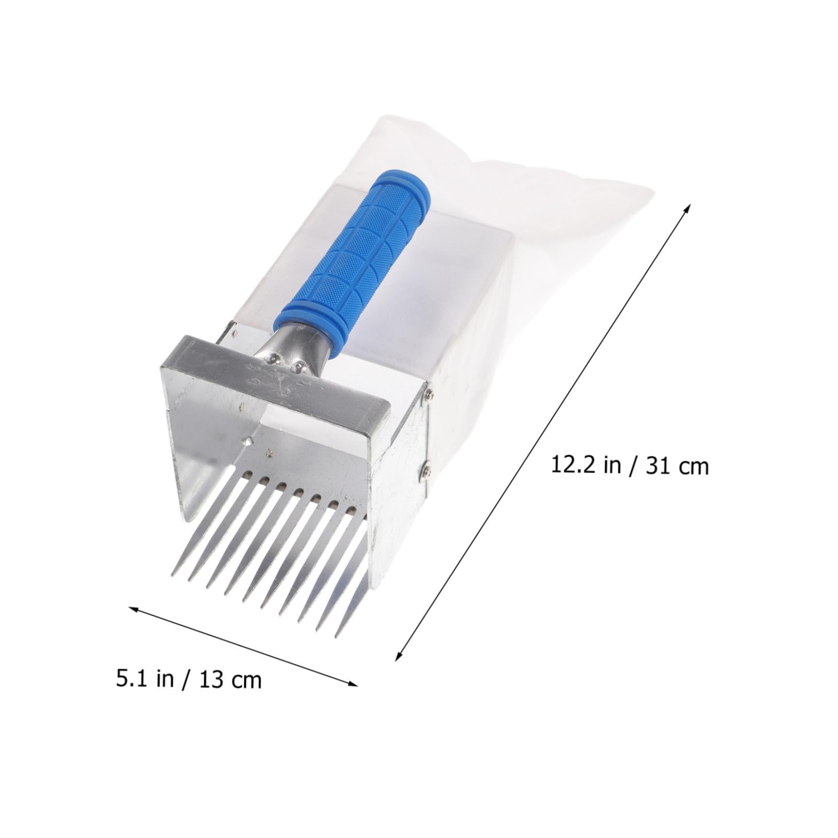 Hemobllo Recogedor De Arándanos y Pala Pequeña con Mango Ergonómico para Jardín, Herramienta Manual De 4,5 Mm, Ligera y Práctica para Cosecha Suave De Frutas En Huertos Exteriores