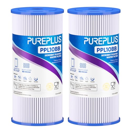 PUREPLUS 50 Micron 10 Sediment Filter (2-Pack)