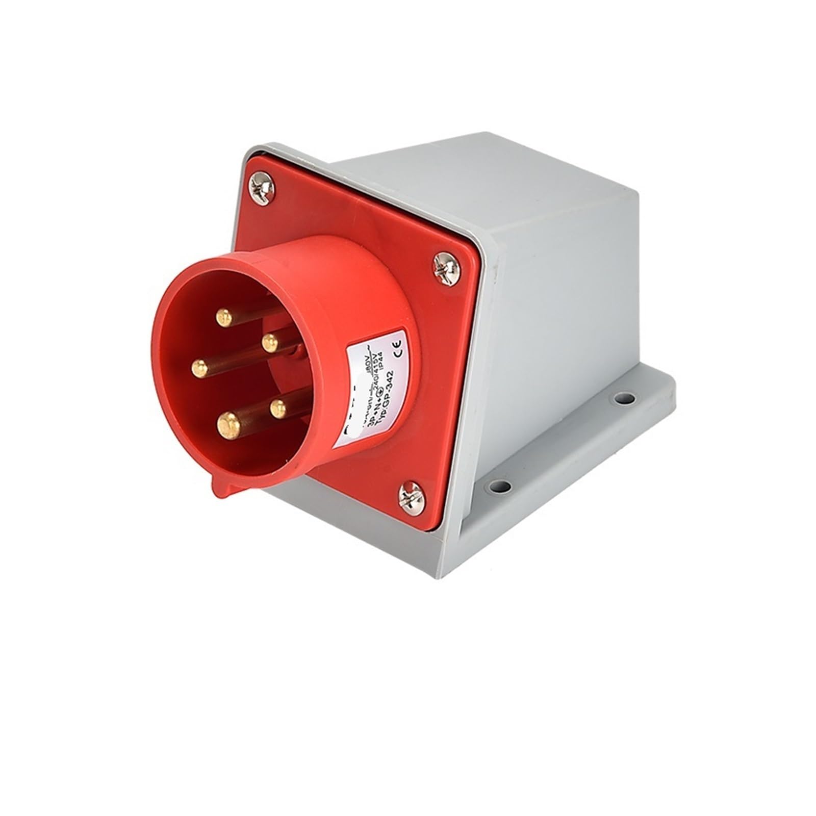 MUYTQAERG IP44 Industrial Plug Waterproof Socket Connector 16A 32A 3 Pin 4 5 Panel and Surface Coupler 220V 380V 415V(Surface Plug 5P 16A)