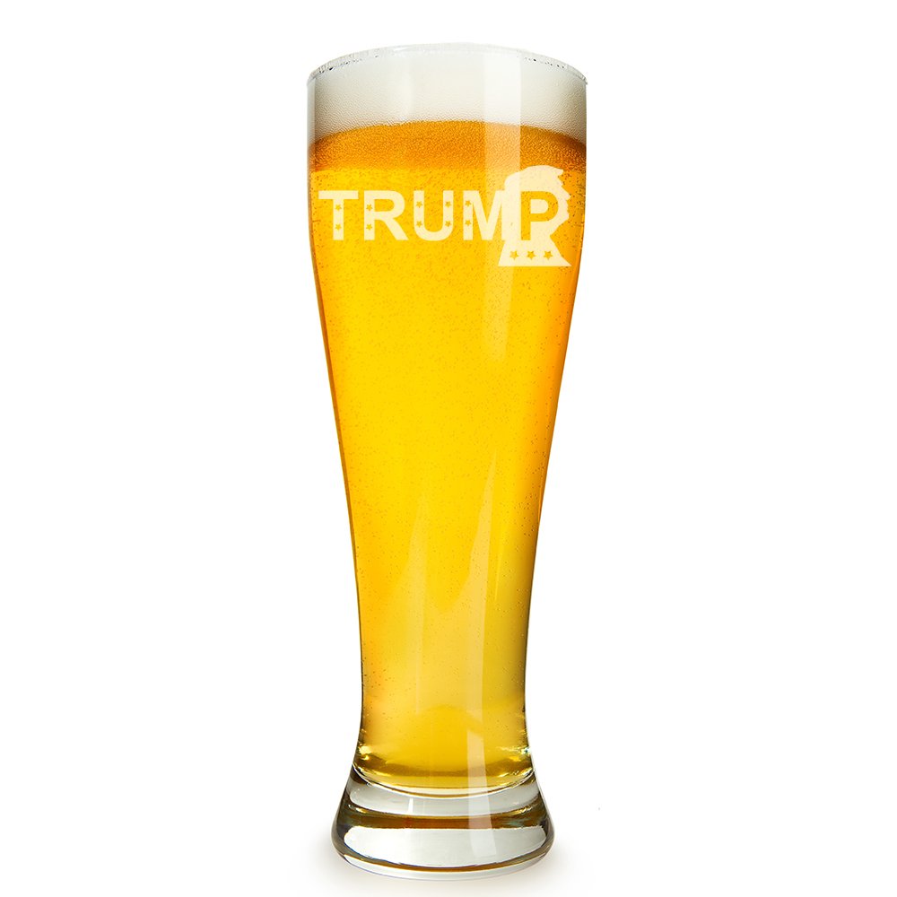 Trump Engraved 16 ounce Beer Glass Pilsner