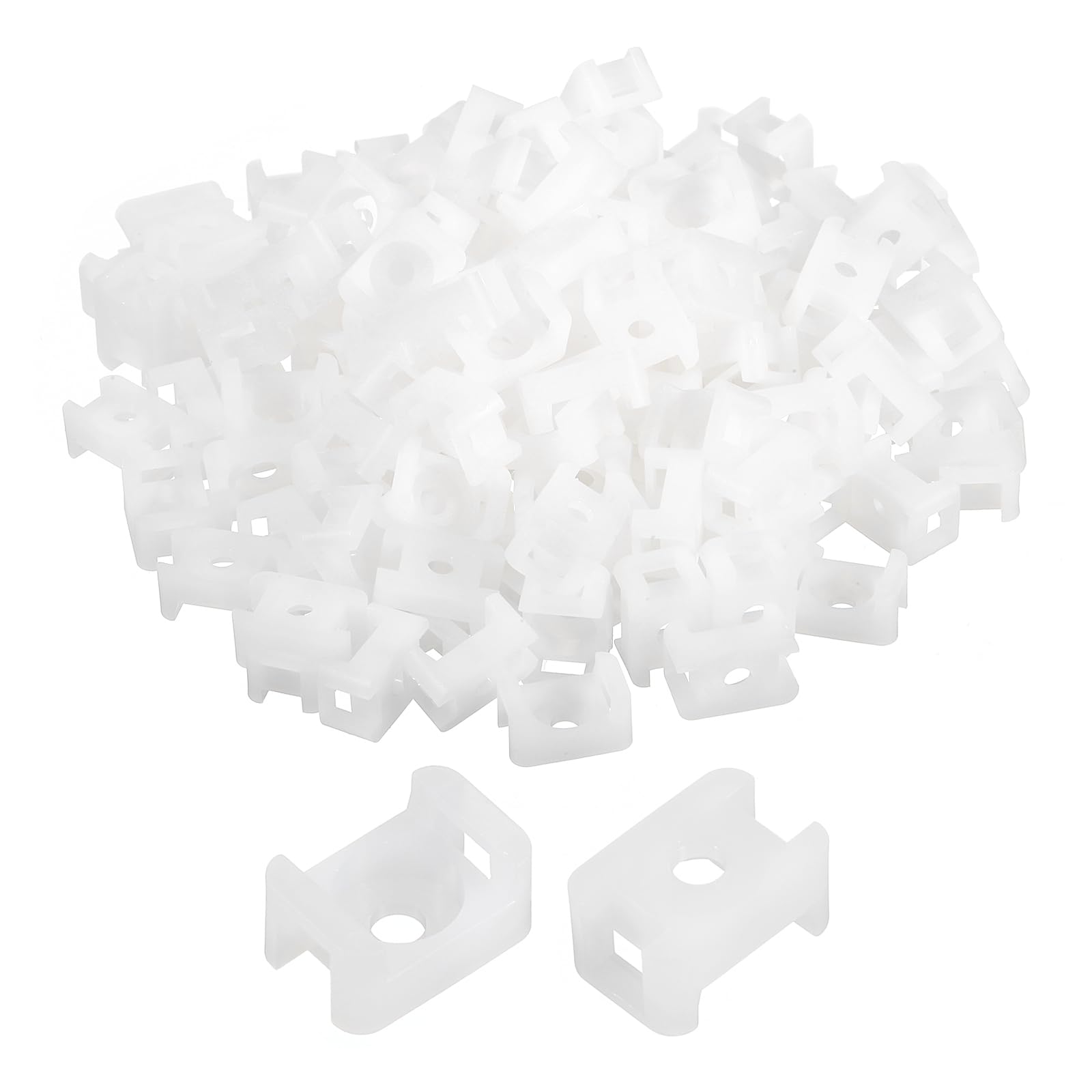 Sourcing Map Kabelbinder-Basen – 250 Stück, Schwarz, Nylon, Für Kabelmanagement (20x9,7x5 Mm)