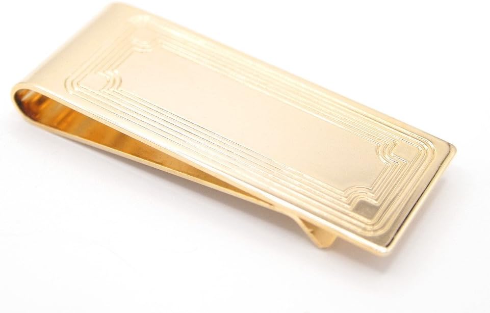 JJ Weston Art Deco Design Money Clip. Made in the USA