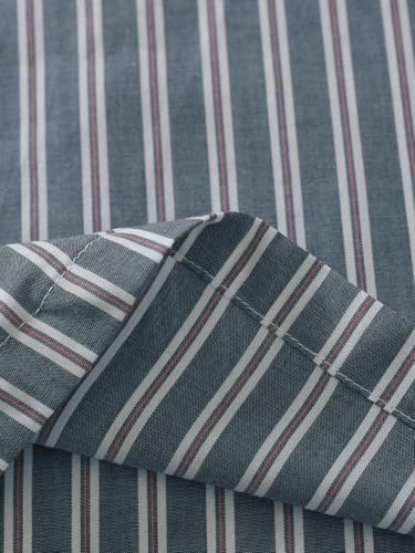 Image of Latuza Men's Button Down Pajama Top 2 Pack Cotton Sleep Shirt