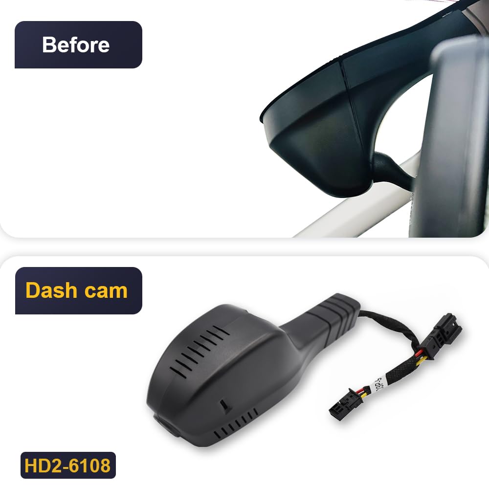 Fitcamx Dashcam Auto Anteriore Posteriore 2160P+1080P Compatibile con Skoda Octavia 4 IV 2020-2025 HD2-8633, OEM Dashcam 4K UHD Video WiFi, Registrazione Loop, G-Sensor, WDR, Plug & Play, 128GB