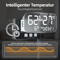 MOCINE 100mm Rohrventilator mit Timer Temperatur, Feuchtigkeitssteuerung – Ansicht 6