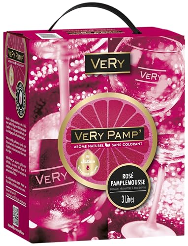 Very Pamp' - Vin Rosé Pamplemousse - Bag in Box (3L) - Boisson aromatisée à Base de Vin