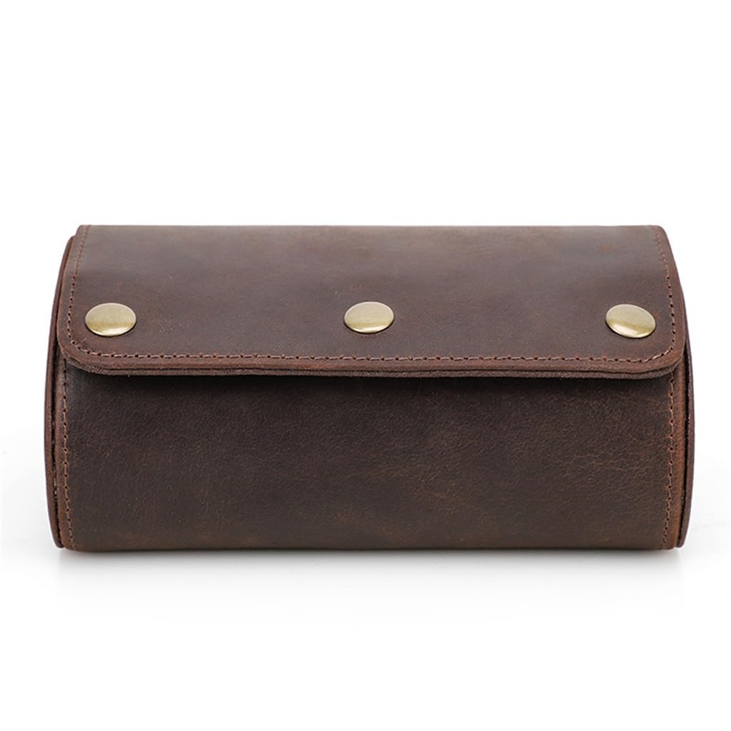 Boîte de rangement pour montre organiseur de bureau en cuir de vachette