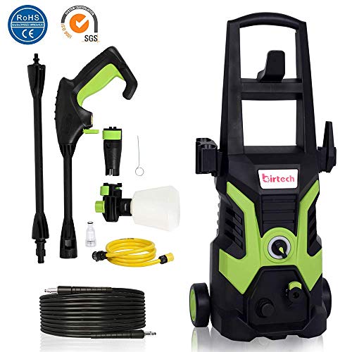 Birtech High Pressure Washer 135 Bars 1700w 330lh Power Washer Green Portable Jet Washer Electric Pressure Car Cleaner With 8m High Pressure Hose For