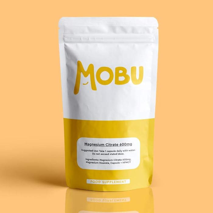 Buy Magnesium Citrate 600mg 60 Capsules Supports Nervous System