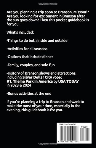 Independently Published Rish, Angela Branson At Night: The Top 7 Things To Do In Branson After The Sun Goes Down thumb #1