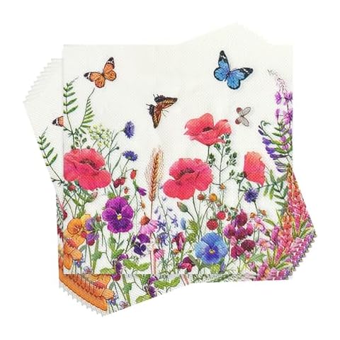 Floral Butterfly Party Napkins by USHXVG Cover