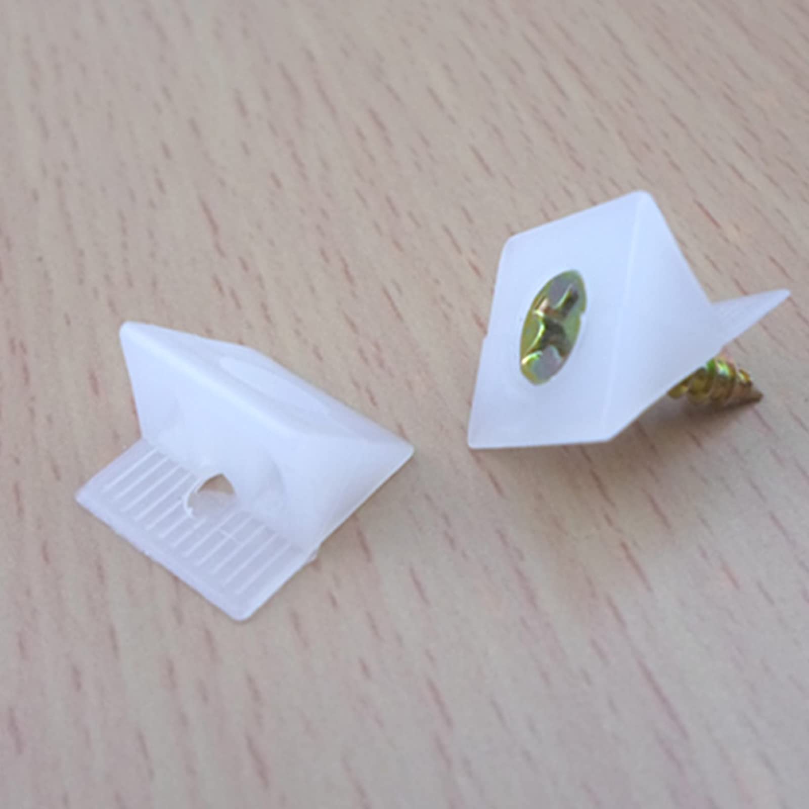 Housoutil Cales De Meubles Support Fond Tiroir 45 Degrés En Fer Et Pp Kit De Réparation Tiroir Robuste Pour Armoires Commodes 100 Pièces Usage Maison