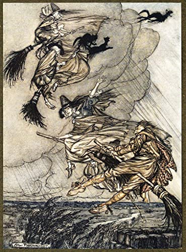Lienzo decorativo de Arthur Rackham 60x90cm ideal para un salón elegante