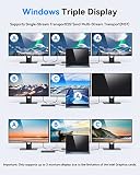 Stacja dokująca USB-C 3 monitory 15 w 1 laptop stacja dokująca z kablem 1 m
