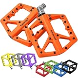 MTB Pedals, Large BMX Pedals with Light Nylon Composite Platform, Bicycle Pedals with...