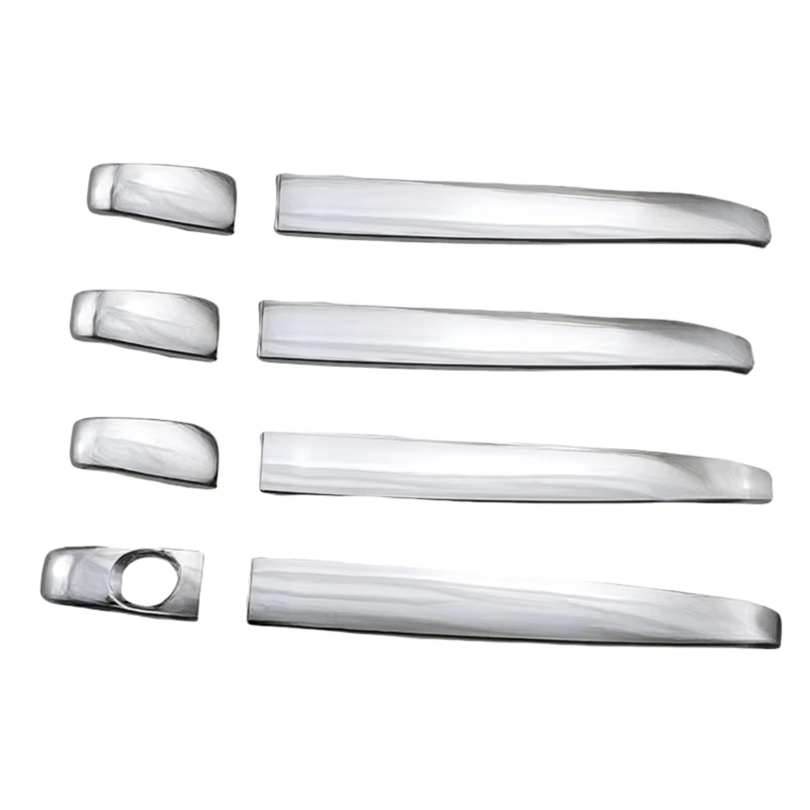Qdzvalumv 1 Keyhole Car Door Handles Cover Shell Compatible With Toyota For Camry 2012-2017 Car Door Handle Cover Exterior Decoration Trim Front Rear Set(1 Keyhole)