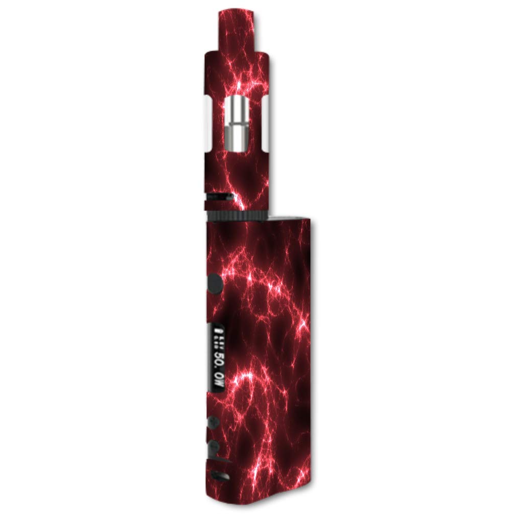 Decal Sticker Skin WRAP Red Lightning Storm Electric for Kangertech Subox Nano Kit