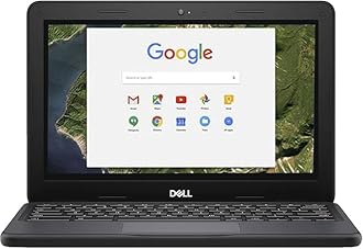 Dell Chromebook 11 5190 Touchscreen Intel Celeron N3350 X2 1.1GHz 4GB 16GB 11.6in, Black (Renewed)