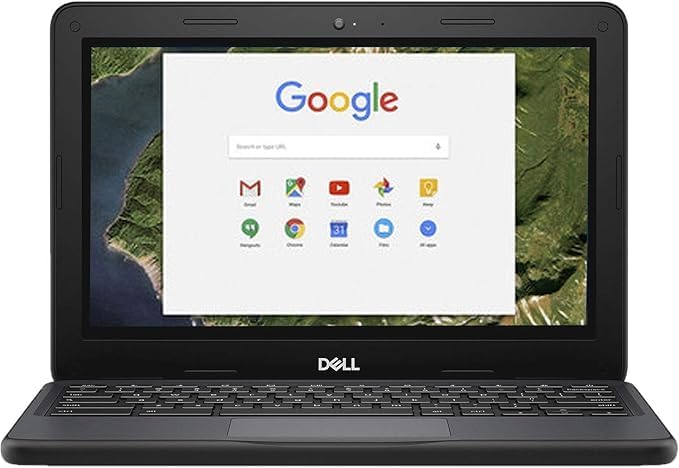 Dell Chromebook 11 5190 Touchscreen Intel Celeron N3350 X2 1.1GHz 4GB 16GB 11.6in, Black (Renewed)