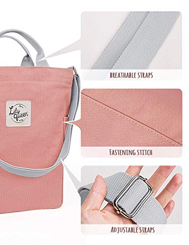 Image of Lily queen Women Canvas Tote Handbags Casual Shoulder Work Bag Crossbody