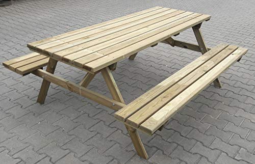 Set tavolo con panche picnic impregnato