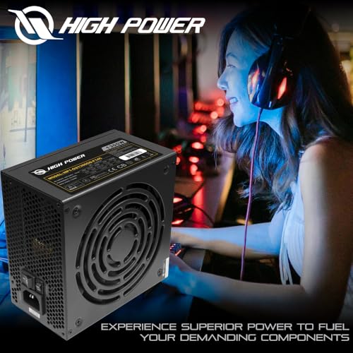 Image of HIGH POWER PC Power Supply Fully Modular 1300W 80 Plus Gold Certified ATX 3.0 & PCIE-5.0 Compliant, High-Performance, Efficiency, and Reliability. Active PFC, and All Protections.