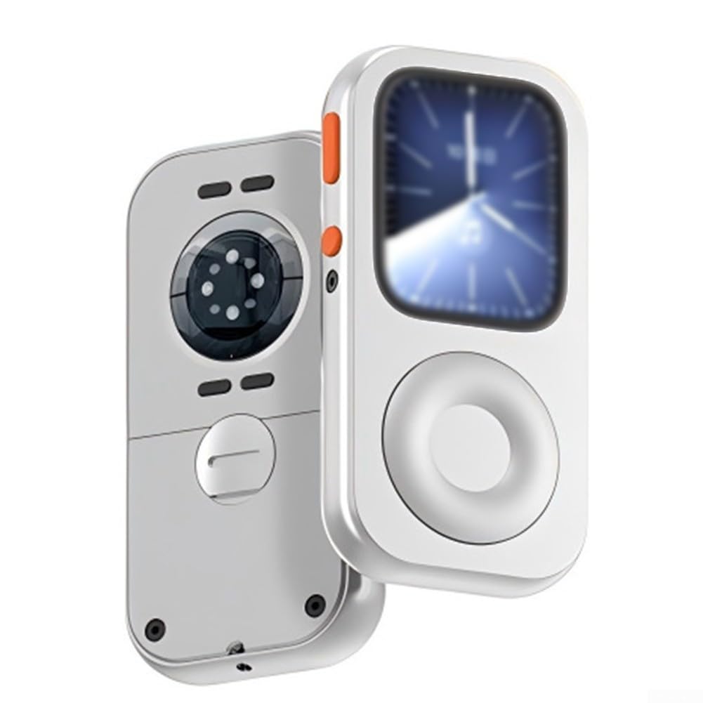 Smartwatch-Schutzhülle aus Aluminiumlegierung mit Retro-Pod- und Klickrad-Design, präzise Passform für I-Watch Serie 7/8/9/10, 44/45 mm (44 mm)